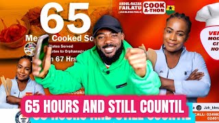 Failatu Is Breaking Alan Fisher Cookathon Record 65 Meals Cooked So Far [upl. by Brandea6]