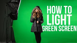 How to Light a Green Screen  Lighting 101 [upl. by Rother665]