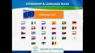 Citiztenship Language Deadlines  2012 EPSO AD Webcast [upl. by Jopa355]