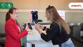 En alianza con avianca en el aeropuerto de El Dorado de Bogotá  SERVIR [upl. by Brookhouse]