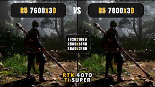 Ryzen 5 7600x3D vs Ryzen 7 7800x3D  1080p 1440p 4K  Ultimate Comparison  4070 Ti Super [upl. by Netsirhc]