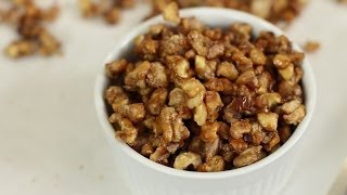 How To Make Candied Walnuts  So Easy Delicious Great for Salads Gifts and Snacks by Rockin Robin [upl. by Eelsnia]