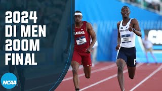 Mens 200m final  2024 NCAA outdoor track and field championships [upl. by Nerraw]