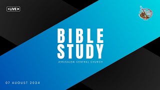 BIBLE STUDY LIVE 4K  7th AUG 2024  Dr Saladi Samraj  Jerusalem Central Church [upl. by Evslin231]