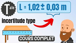 Calculer une incertitude type type A et type B en physique chimie  terminale [upl. by Dewain388]