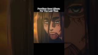 Eren sees Mikasa for the last time  Attack on Titan Edit [upl. by Vez]