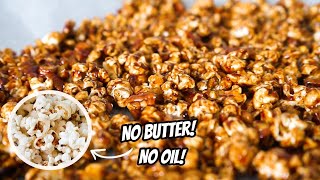 HOW TO MAKE STOVETOP POPCORN no butter or oil  3 delicious topping recipes [upl. by Helse]