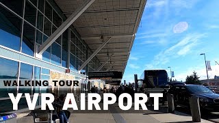 4K60fps Vancouver International Airport YVR  Walking Tour [upl. by Chader]