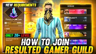 HOW TO JOIN RESULTED GAMER GUILD  HOW TO JOIN RESULTED YT GUILD  HOW TO JOIN V BADGE GUILD [upl. by Acinehs]