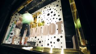 Making of the Kusama Louis Vuitton windows at Selfridges [upl. by Noryd]