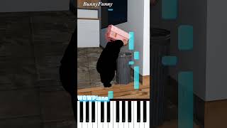 Camera Woman Scared  skibiditoilet BunnyFunny Piano Tutorial [upl. by Pollack]