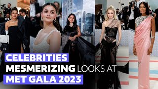 Met Gala 2023 red carpet Alia Bhatt Jennifer Lopez Dua Lipa arrive for fashions biggest night [upl. by Einohpets]