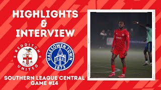 HIGHLIGHTS amp INTERVIEW  Redditch United vs Halesowen Town [upl. by Suhploda46]