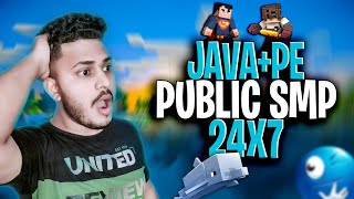 MINECRAFT LIVE  BEST SMP Live Stream India  Cracked Public SMP For Bedrock and Java players [upl. by Horne]