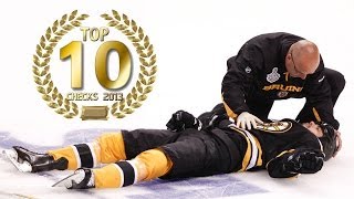 TOP 10 Eishockey Checks 2013 NHL 14 [upl. by Anilatac806]