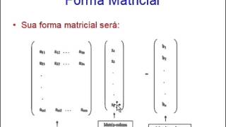 Forma Matricial de Um Sistema  Sistemas Lineares  Aula 03 [upl. by Buckels]