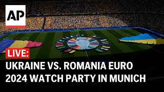 Ukraine vs Romania LIVE Euro 2024 watch party in Munich [upl. by Irneh]