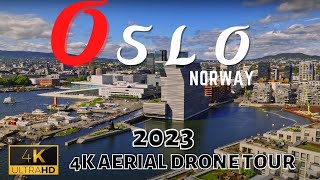 Oslo Norway 🇳🇴 in 4K ULTRA HD 60FPS  Cinematic Video by Drone [upl. by Zacharie879]