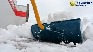 The best way to shovel snow off your driveway [upl. by Nolak]