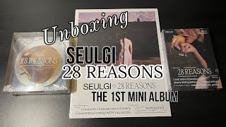 Unboxing Seulgi ⓢ 28 Reasons 1st Mini Album ⟡ Photobook Case amp Special Album Version ♡ Red Velvet [upl. by Radnaskela940]