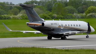 Flexjet Operations Malta Embraer Praetor 600 9HIFX closeup [upl. by Arim]