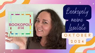 Bookopoly 14 meine Leseliste für den Oktober 2024 Himbeere liest [upl. by Romola]