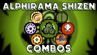 6 OP ALPHIRAMA SHIZEN COMBOS  Shindo Life [upl. by Emera140]