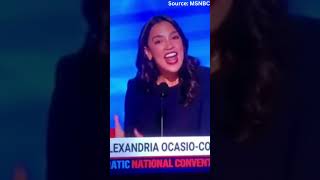 AOC Speaks at 2024 DNC 2024elections [upl. by Aihsemaj]