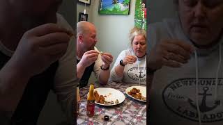 Doing a Hot Wing Challenge with Family 🤣 🙌 [upl. by Nitsu]