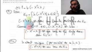 4 Exercice n°3 Base et dimension dun sousespace vectoriel Prépa HEC  ECE  ECS  Maths Sup [upl. by Anelehs959]