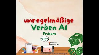 Grammatik A1 Unregelmäßige Verben im Präsens [upl. by Siulegroj]