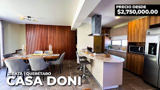 CASA DONI  ZIBATÁ QUERÉTARO CON INCREÍBLES ACABADOS [upl. by Cartie]