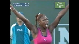 Serena Williams v Kim Clijsters  2001 Indian Wells Final [upl. by Gabrielle74]