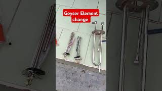 Geyser element change  Geyser service  geyserrepair elements electrical electrician shorts [upl. by Vashti161]