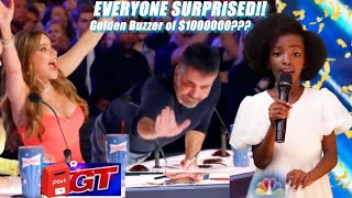 Golden buzzer Neilla of 8yearold shocks the judges after her unforgettable performance  BGT 2024 [upl. by Sesylu]