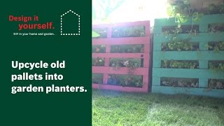 How To Upcycle Old Pallets into Garden Planters [upl. by Yzzik916]