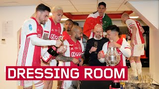 Ajax viert bekerwinst in de kleedkamer  DRESSING ROOM SCENES [upl. by Harewood]