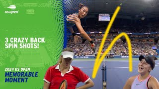 THREE Times the Ball Spun Back Over the Net in a Week  2024 US Open [upl. by Fulviah]