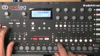 Elektron Analog Four  Creating pattern from scratch [upl. by Yoshio]