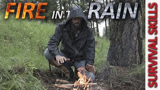 This SURVIVAL SKILL could Save Your LIFE Make FIRE in WET WEATHER [upl. by Oflodor]