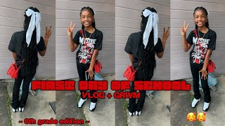 grwm for the first day of school 6th grade chitchat  grwm  Quanavia Shanterol [upl. by Erodasi]