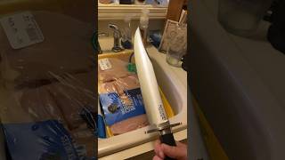 Cold Steel Natchez Bowie Back Cut Demo on Meat [upl. by Esau66]