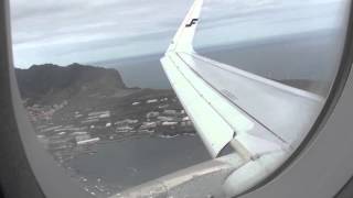 Onboard Finnair Airbus A321ER Sharklet OHLZG  AY1373Landing To Funchal Airport Madeira Ha [upl. by Oulman]