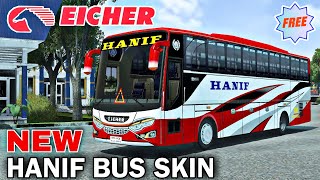 EICHER NEW HANIF BUS SKIN FOR BUSSID  BUS SIMULATOR INDONESIA  HANIF BUS SKIN  BSBD BUS SKIN [upl. by Horacio]