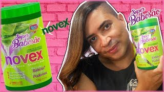 RESENHA CREME SUPER BABOSÃO NOVEX  No e Low Poo  DENISON DIAMOND [upl. by Gonagle962]