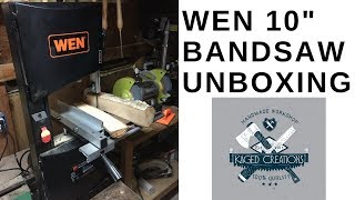 Shop Tools WEN 10quot Band Saw Unboxing and first cuts [upl. by Foss230]