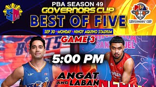 🔴LIVE GAME 3 MERALCO VS BARANGAY GINEBRA PBA PLAYOFFS │ 2024 GOVERNORS CUP PlaybyPlay Reaction [upl. by Fishman]