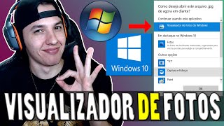 Como ativar VISUALIZADOR DE FOTOS antigo no Windows 10 [upl. by Ynaittirb]