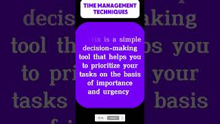 Time management facts motivation selfhelpselfcare shortvideo selfimprovement eisenhower [upl. by Rehpotsihrc]