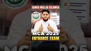 Jamia Millia Islamia MCA 2025 Entrance Exam🤔 shorts [upl. by Islehc703]